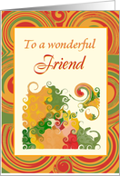 Thanksgiving-For Friend-Autumn Colors card