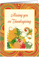 Thanksgiving-Missing You-Autumn Colors card