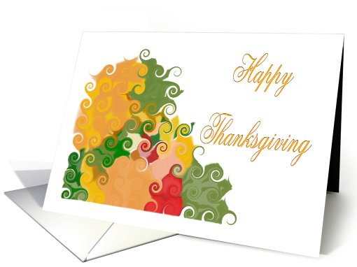 Happy Thanksgiving-Fall Colors card (526333)