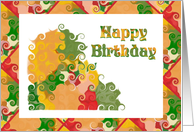 Birthday Card With Autumn Colors card