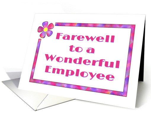 Farewell-Good Bye-Graphic Design-Flower card (560526)