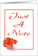 Any Occasion-Just A Note-Graphic Design-Flower card