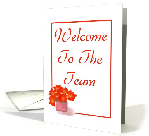 Welcome-To Team-Graphic Design-Flower card (561302)
