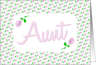 Be My Bridesmaid-Pink Roses-Aunt card