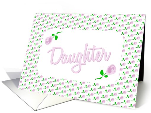 Be My Flower Girl-Roses-Daughter card (609694)