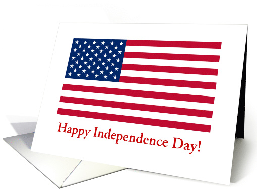 Happy 4th Of July Independence Day American Flag card (642822)