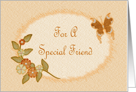 Thanksgiving-For Friend-Fall Foliage-Butterfly-Digital Design card