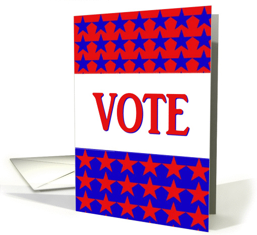 Vote-American-Patriotic-Stars-Red-White-Blue card (710986)