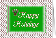 Christmas-Happy Holidays-Candy Canes card