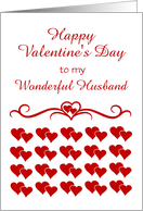 Happy Valentine’s Day-For Husband-Hearts-Custom card