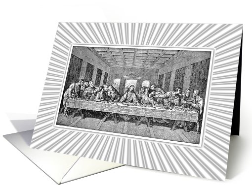 Last Supper-Sketch-Graphic Design-Religious card (778238)
