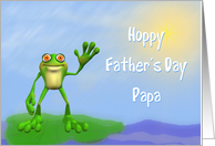 Hoppy Father’s Day-For Papa-Humor card