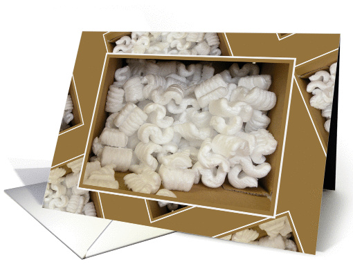 Styrofoam Packing Peanuts card (840474)