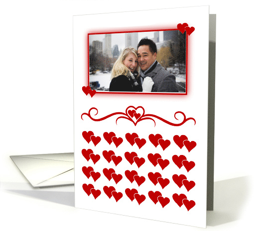 Red Valentine Hearts-Valentine's Day Photo Card/Custom card (850962)