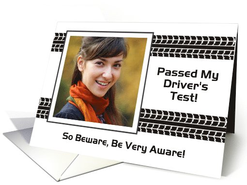 Passed My Drivers Text-Photo card (852917)