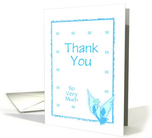 Thank You-Pigeon-Mail-Custom Text card (906912)