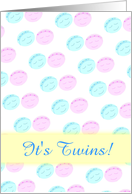 Birth Announcement-Girl and Boy-Happy Faces-Custom card