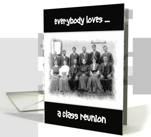 Class Reunion-Vintage Photo-Humor-Customizable card (945333)