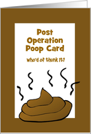 Congrats-Post Operation Poop-Humor-Custom Card