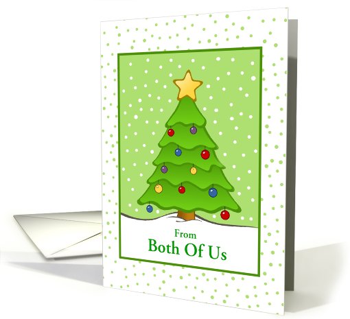 Christmas-From Both Of Us-Tree-Snow-Custom card (959823)
