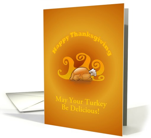 Happy Thanksgiving Turkey-Customizable card (980961)