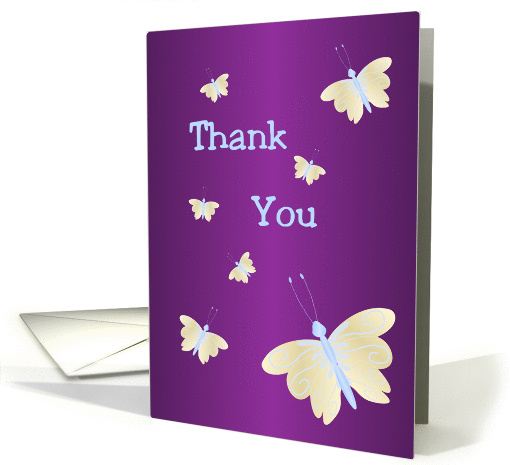 Thank You Card Butterflies card (1111146)