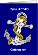 Anchor Custom Birthday card