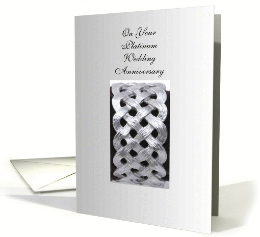 70th Wedding Anniversary Card - Platinum card (261428)