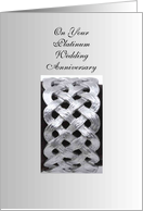 70th Wedding Anniversary Card - Platinum card