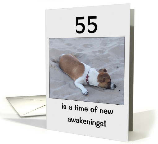 55th Birthday Card - Dog card (264780)