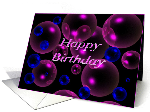 A General Happy Birthday Card - Mystic Bubbles card (357747)