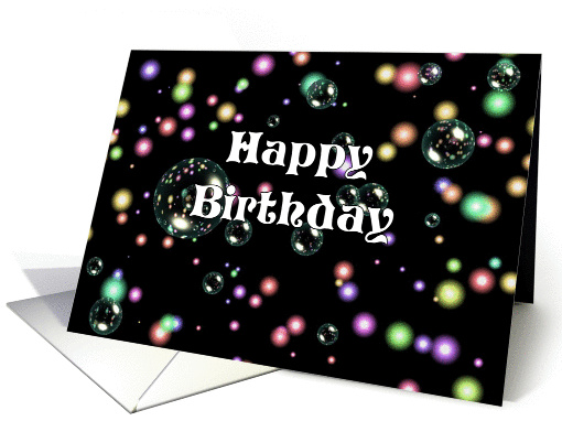 A General Happy Birthday Card - Mystic Bubbles card (357987)