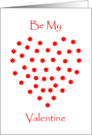Be My Valentine Card - Heart Full Of Stars card