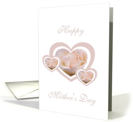Mother's Day Card - White Rose Hearts card (570192)