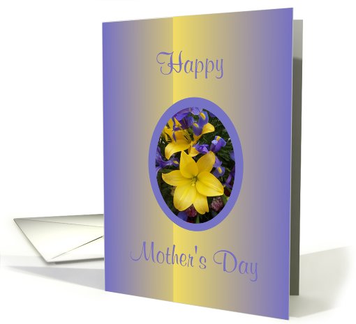 Mother's Day Card - Irises And Lilies card (570774)