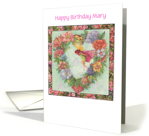 magical flower fairy name specific birthday card (1232490)