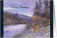 birthday endodondist wildlife painting custom front card