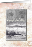 For Fiance Father’s Day Nautical Sketch card