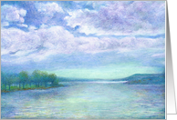 Blue Sky & Illustrated Lake,Mum’s Anniversary card