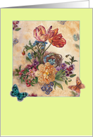 Any Occasion Spring Botanical Butterfly card