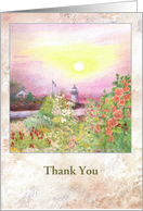 Thank You, Lighthouse Beach Cottage card