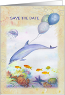 Save the Date Nautical Surprise Party card