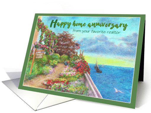 Home Anniversary from Realtor Seaside Cottage card (1560466)