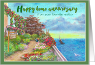 Home Anniversary from Realtor Seaside Cottage card