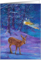 Magical First Christmas Enchanting Woodland card