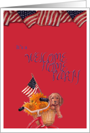 Patriotic Welcome Home Invitation card