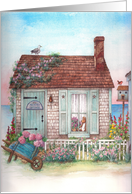 Seaside Cottage Home Sweet Home Gay Lesbian True Love card