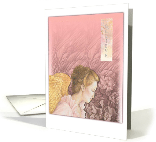 Believe In Angel Magical Wife Birthday card (787503)