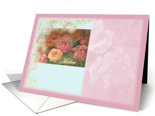 Beautiful Mother'S Birthday Wish Pink & Turquoise card (843019)