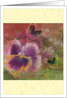 Civil Union Announcement Pansy Butterfly Illustration card